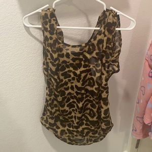 Cheetah print blouse